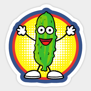 Fresh Pickle Cartoon Sticker